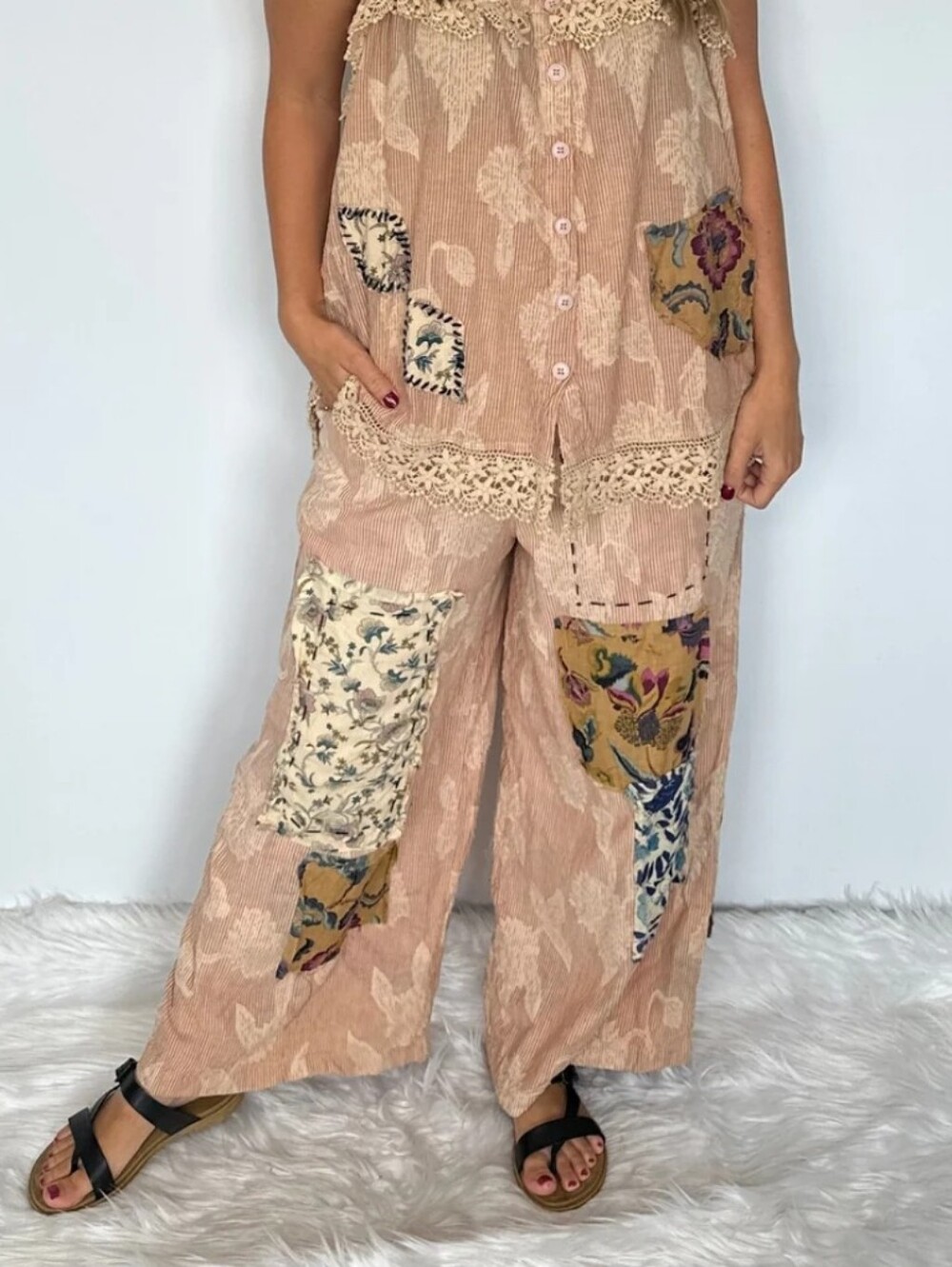#1782 Jaded Gypsy Sweet Meadows Pants - Picture 6 of 6